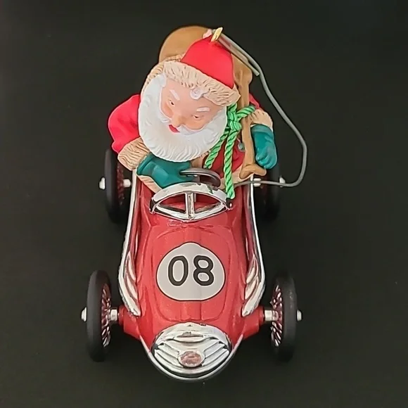 🧨 SALE! Hallmark "Santa Takes a Spin" Ornament Keepsake 2008 - Picture 2 of 8